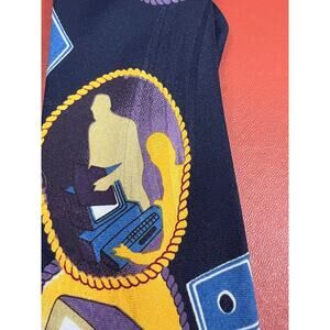 Vintage Office Computer Novelty Necktie Retro Tech Business Theme